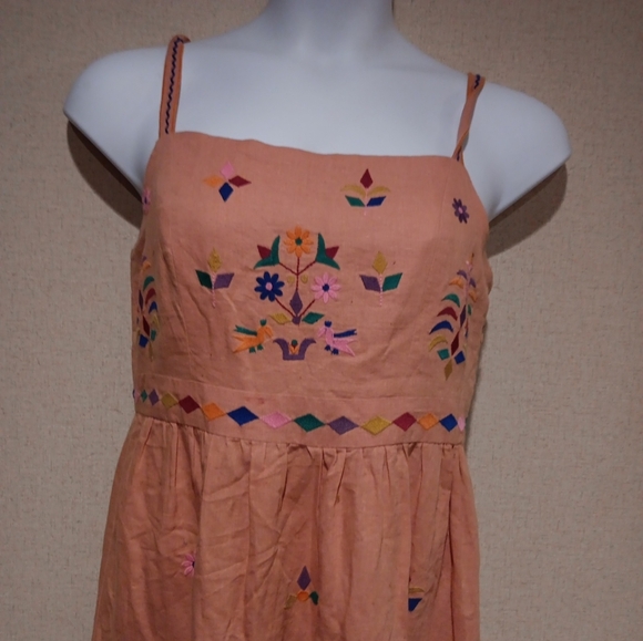 Anthropologie Amber Embroidered Maxi Dress Sz M  by Payal Pratap - Picture 4 of 9